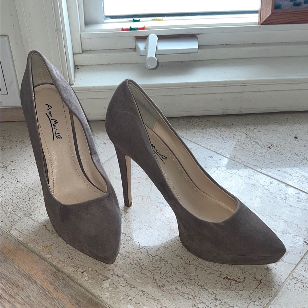 Anne Michelle Taupe Heels for Women